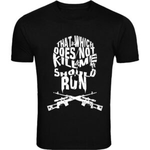 Barfly Apparel Men's "That Which Does not Kill Me" Tee Black-0